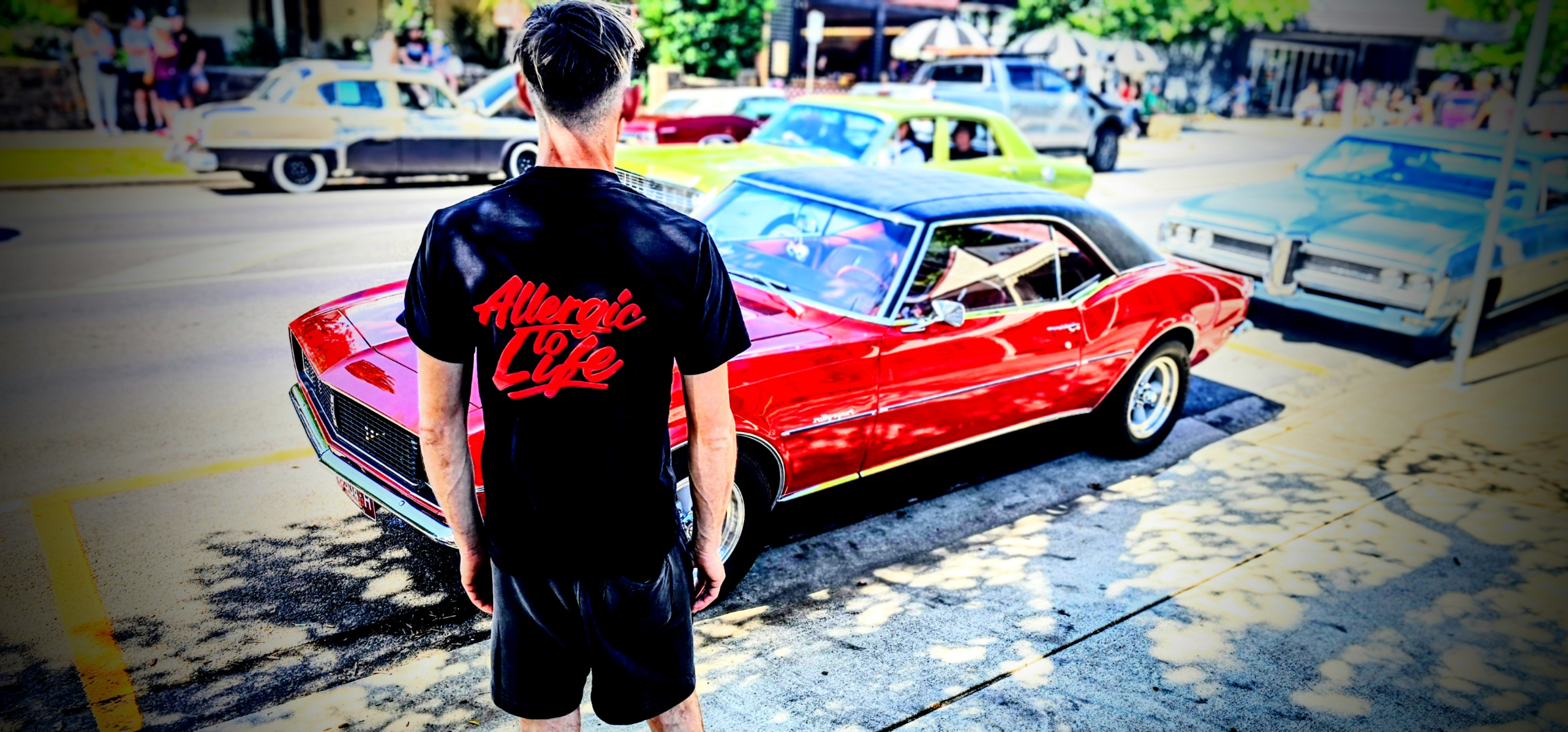 Heavy Faded Tee – Signal Red - Image 2