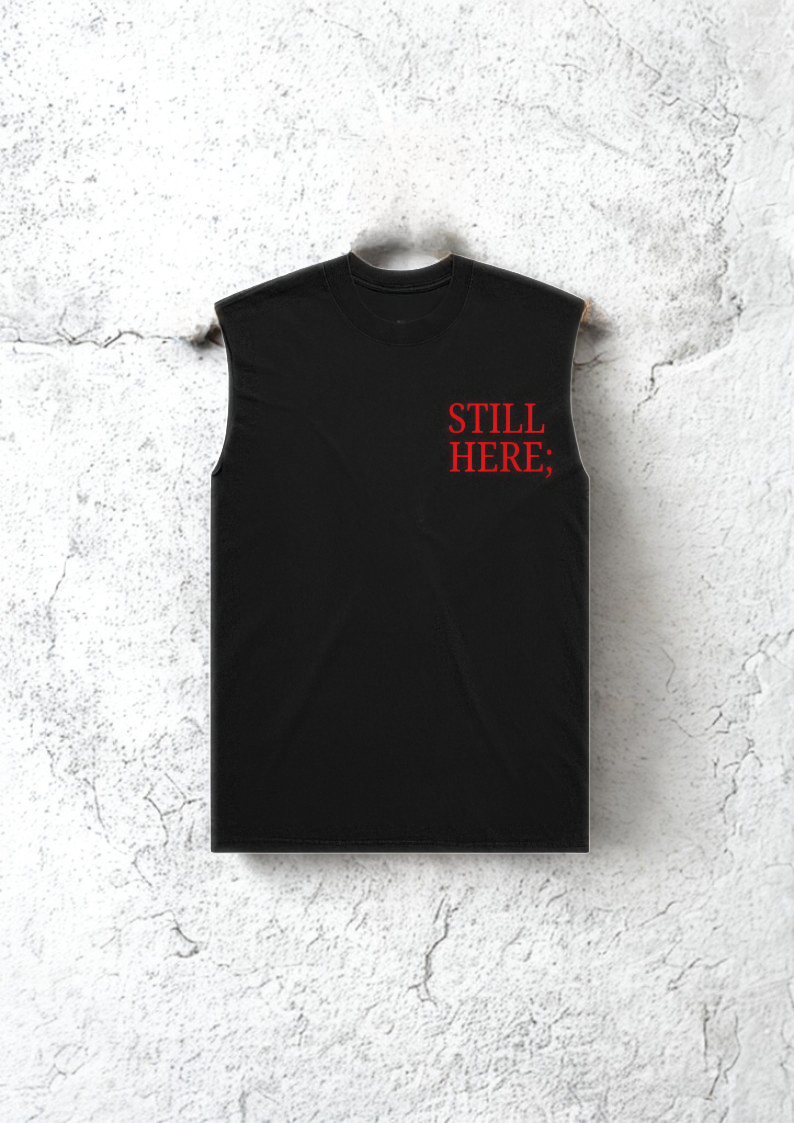 Heavy Faded Men's Tank - Signal Red