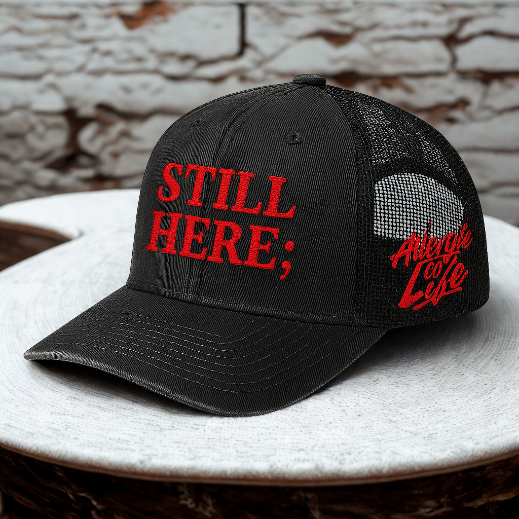 Faded Trucker Hat - "STILL HERE;" Edition - Image 3