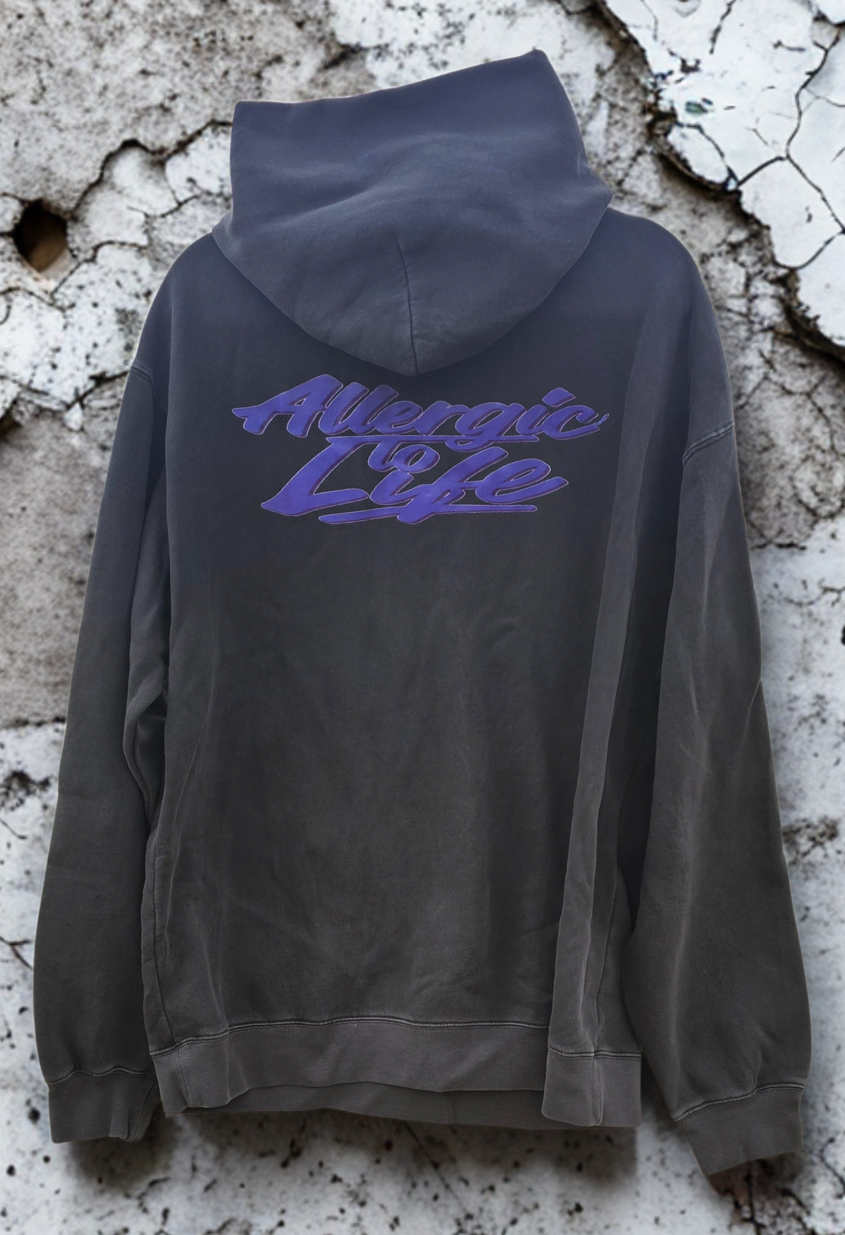 Black Hoodie – Electric Purple - Image 2
