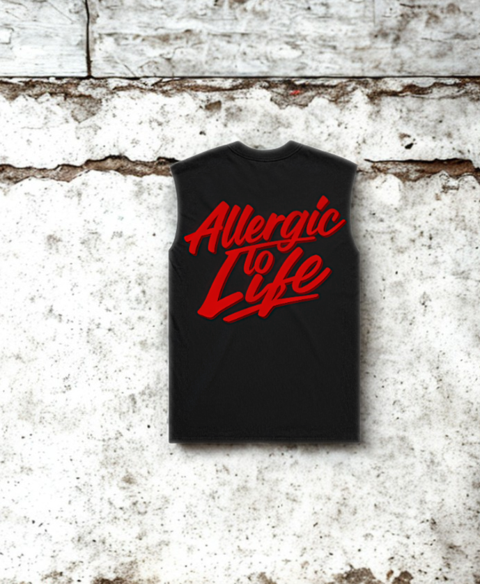 Heavy Faded Men's Tank - Signal Red - Image 2