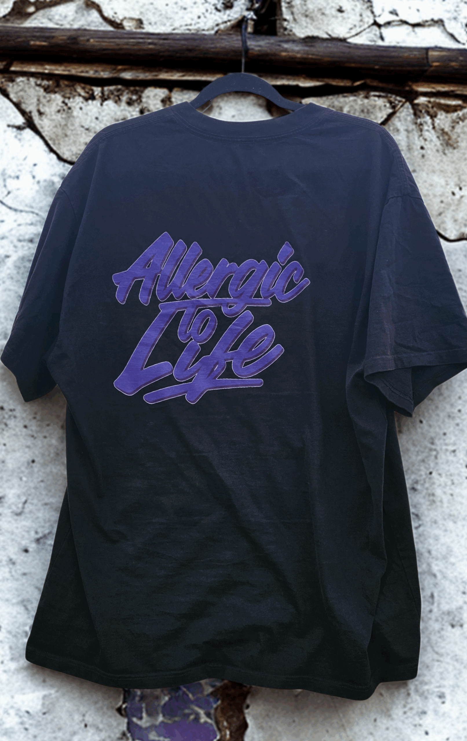Heavy Faded Tee – Electric Purple - Image 4